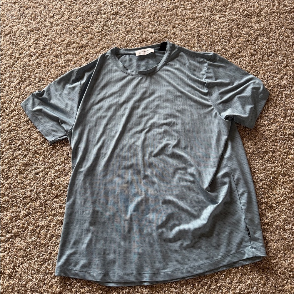 Men's Crew Neck Performance T-Shirt — Slate Blue